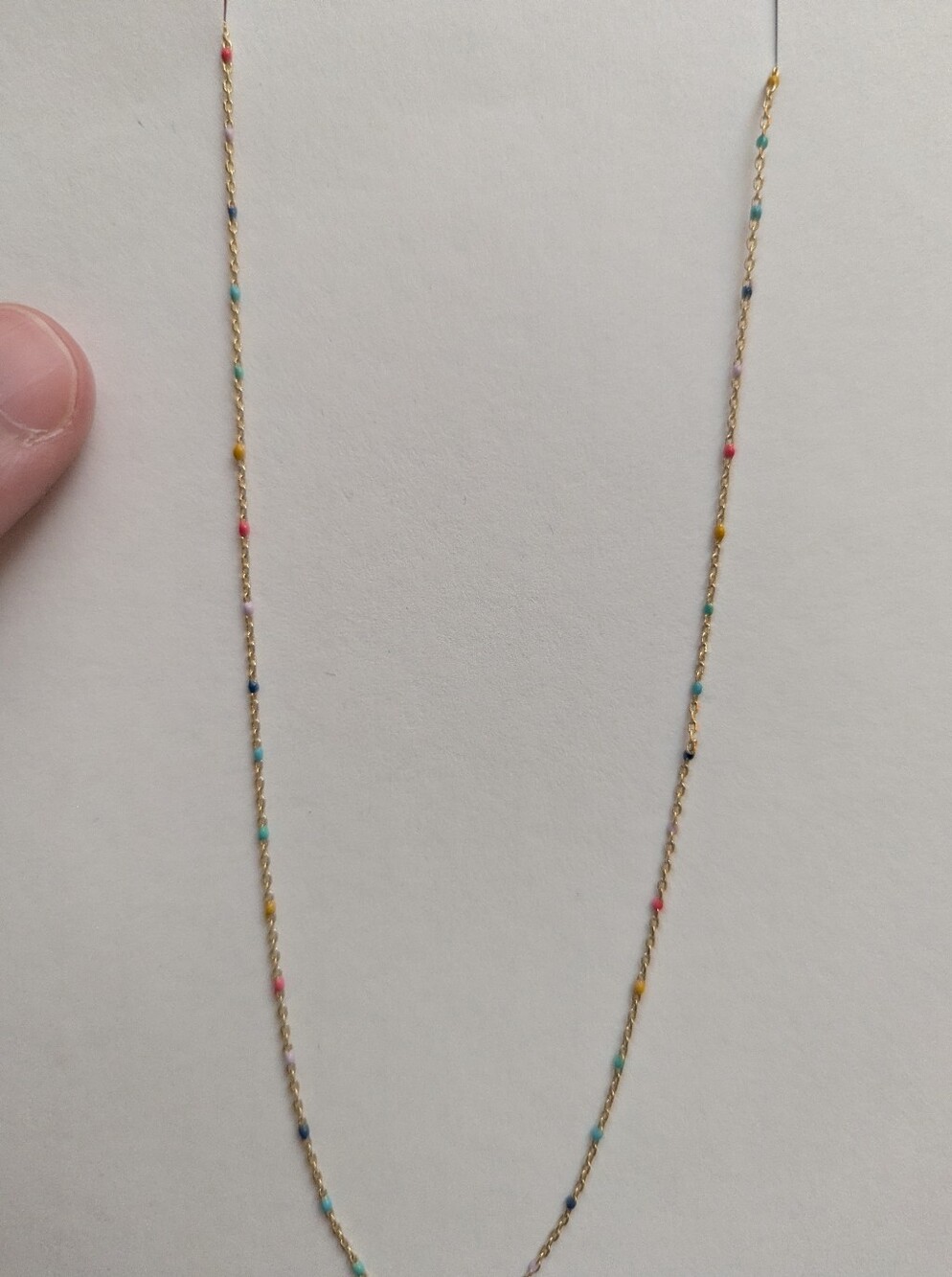 Anthropologie Delicate Bead Necklace - Rainbow - Picture 2 of 5